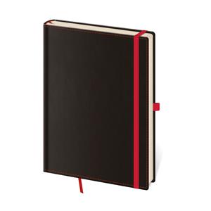 Note A5 Lined - Black Red