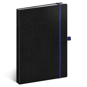 Note dotted A5 - Vivella Classic - black/blue