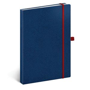 Note dotted A5 - Vivella Classic - blue/red