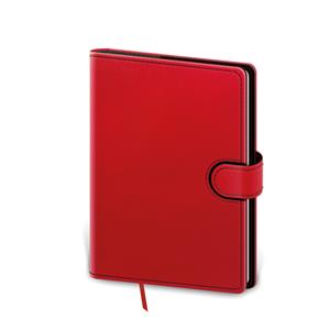 Note Flip B6 Dotted - red/black