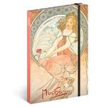 Note lined A5 - Alphonse Mucha - Painting