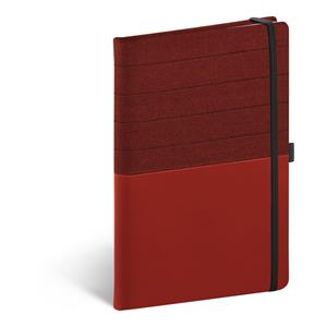 Note lined A5 - Skiver red/bordeaux