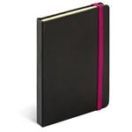 Note lined A5 - Tucson - black/pink