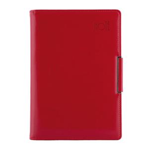 Note METALIC A5 dotted - red