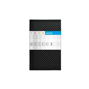 Notebook Carbon pocket lined - black