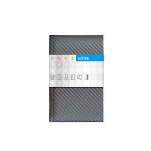 Notebook Carbon pocket lined - silver