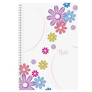 Notes A4 lined Daisy - white