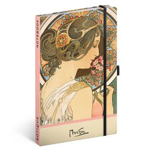 Notes - notebook Alfons Mucha - Primrose - dotted