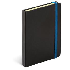 Notes Tucson A5 lined with elastic band - black/blue