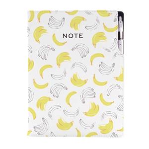 Notizbuch DESIGN A4 kariert - Banane