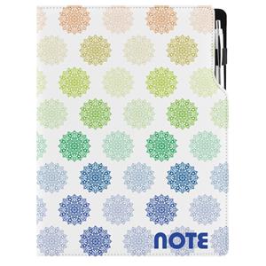 Notizbuch DESIGN A4 kariert - Buntes Mandala