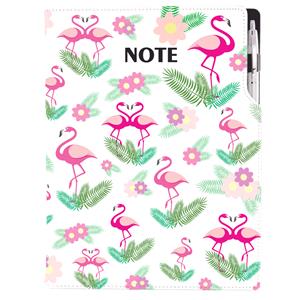 Notizbuch DESIGN A4 kariert - Flamingo