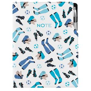 Notizbuch DESIGN A4 kariert - Fußball