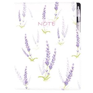 Notizbuch DESIGN A4 kariert - Lavendel