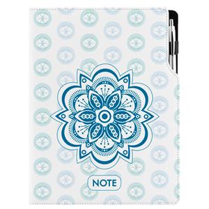 Notizbuch DESIGN A4 kariert - Mandala Blau