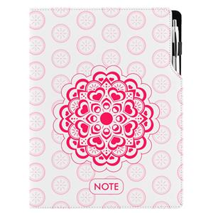 Notizbuch DESIGN A4 kariert - Mandala Rot