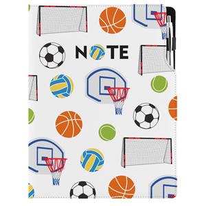 Notizbuch DESIGN A4 kariert - Sport