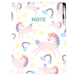 Notizbuch DESIGN A4 kariert - Unicorn