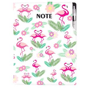 Notizbuch DESIGN A4 nicht liniert - Flamingo