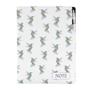 Notizbuch DESIGN A4 nicht liniert - Kolibri