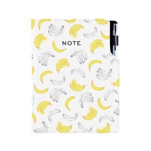 Notizbuch DESIGN A5 kariert - Banane