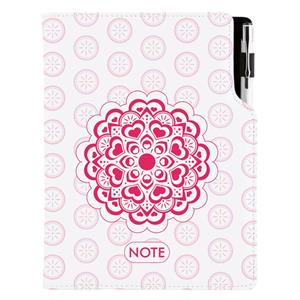 Notizbuch DESIGN A5 kariert - Mandala Rot