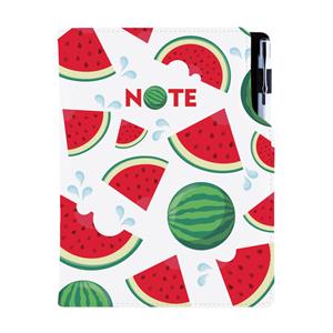 Notizbuch DESIGN A5 kariert - Melone