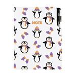 Notizbuch DESIGN A5 kariert - Pinguin