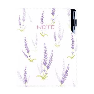 Notizbuch DESIGN B6 kariert - Lavendel