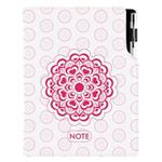 Notizbuch DESIGN B6 kariert - Mandala Rot