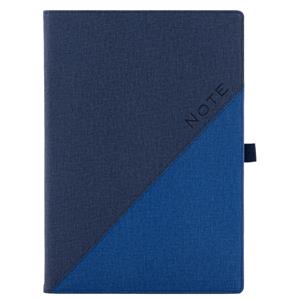 Notizbuch DIEGO A4 kariert - blau/dunkelblau