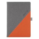 Notizbuch DIEGO A5 liniert - grau/orange