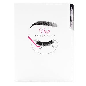 Notizbuch KOSMETIK Eyelashes - DESIGN A4 kariert