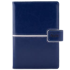 Notizbuch MAGNETIC B6 kariert - blau/silber