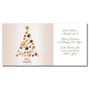 PF 2022 - Card with wishes - Colorful tree