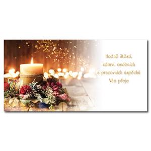 PF 2022 - Card with wishes - Decoration with candle