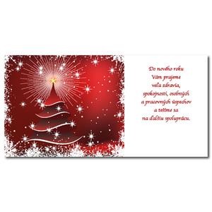 PF 2022 - Card with wishes - Red tree