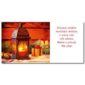 PF 2024 - Card with wishes - Decoration with lantern