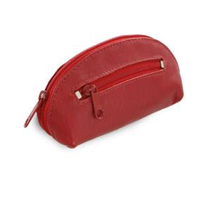 Red leather Keyring