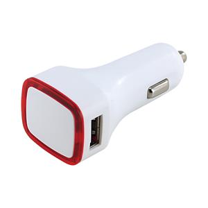 REDNER USB charger into car lighter - white/red