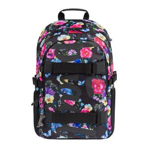 School Backpack Skate Flowers