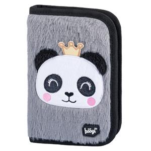 School pencil case classic double-flap Panda