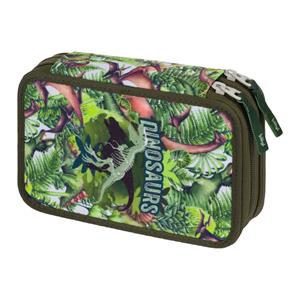 School Pencil Case Double Decker Dinosaur