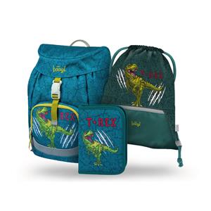 SET 3 Airy T-REX - backpack, pencilcase, gymsack