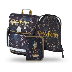 SET 3 Ergo Harry Potter The Marauder's Map school bag, pencilcase, gymsack