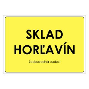 Sklad horľavín, plast 2mm 297x210mm