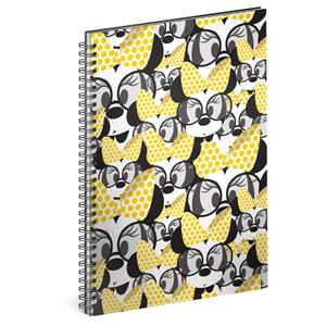 Spiral block Minnie – Yellow, lined, A4