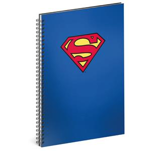 Spiral block Superman – Blue, lined, A4