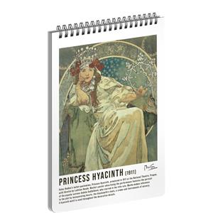 Spiral lined notebook Alphonse Mucha – Princess Hyacinth