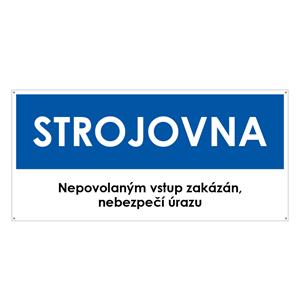 STROJOVNA, modrá, plast s dírami 2 mm 190x90 mm